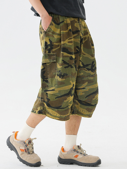 CampShell - Camouflage-Shorts mit vielen Taschen im Relaxed Fit