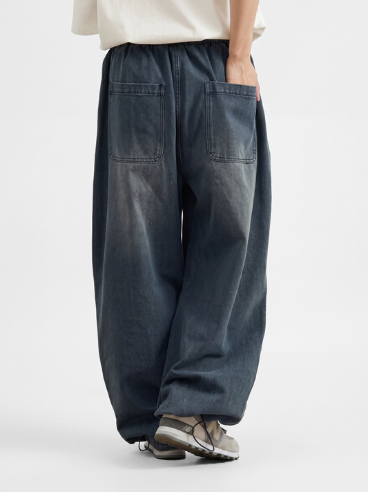 BreezyRun – Herren-Jeans, gewaschen, knitterfrei, lockere Passform