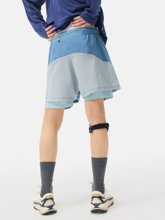 AlpGear – Schnelltrocknende 2-in-1-Athletikshorts mit Wetterschutz