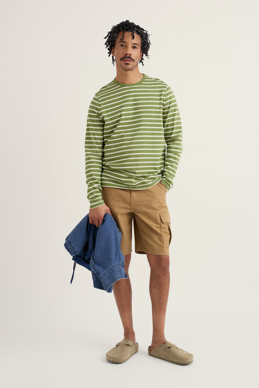 Men's Crew Neck Sailor Shirt in GOTS-Certified Organic Cotton