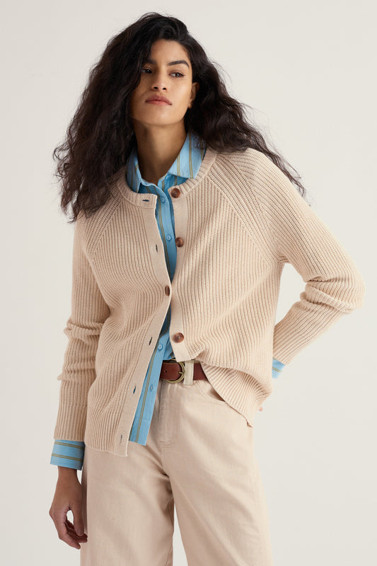 Potters Meadow Organic Cotton Knitted Cardigan