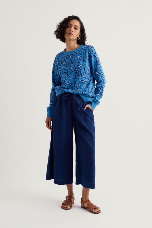 Bright Wave Rundhals-Sweatshirt