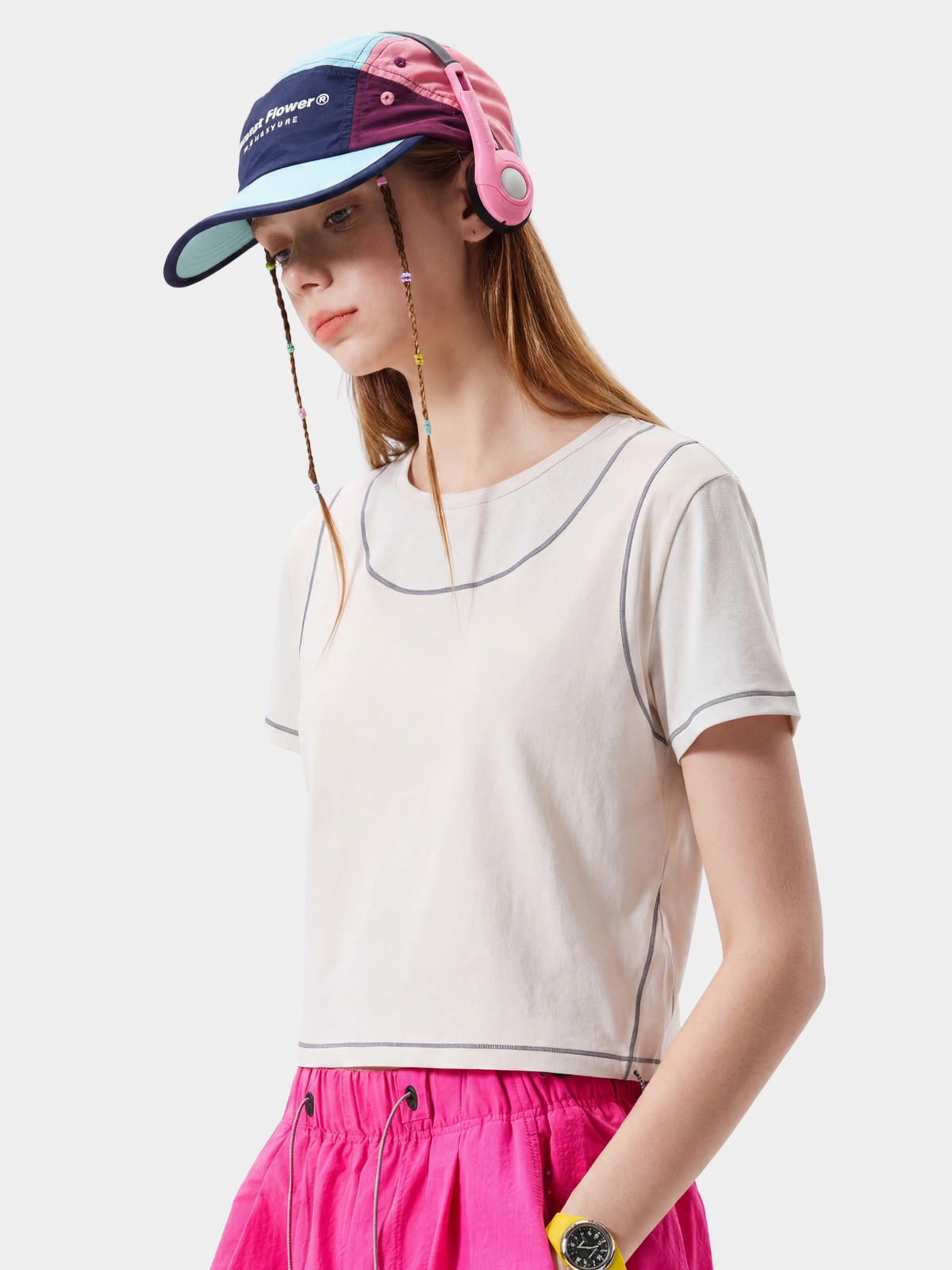 Spark – Damen UPF200+ Antibakterielles schnelltrocknendes bauchfreies T-Shirt