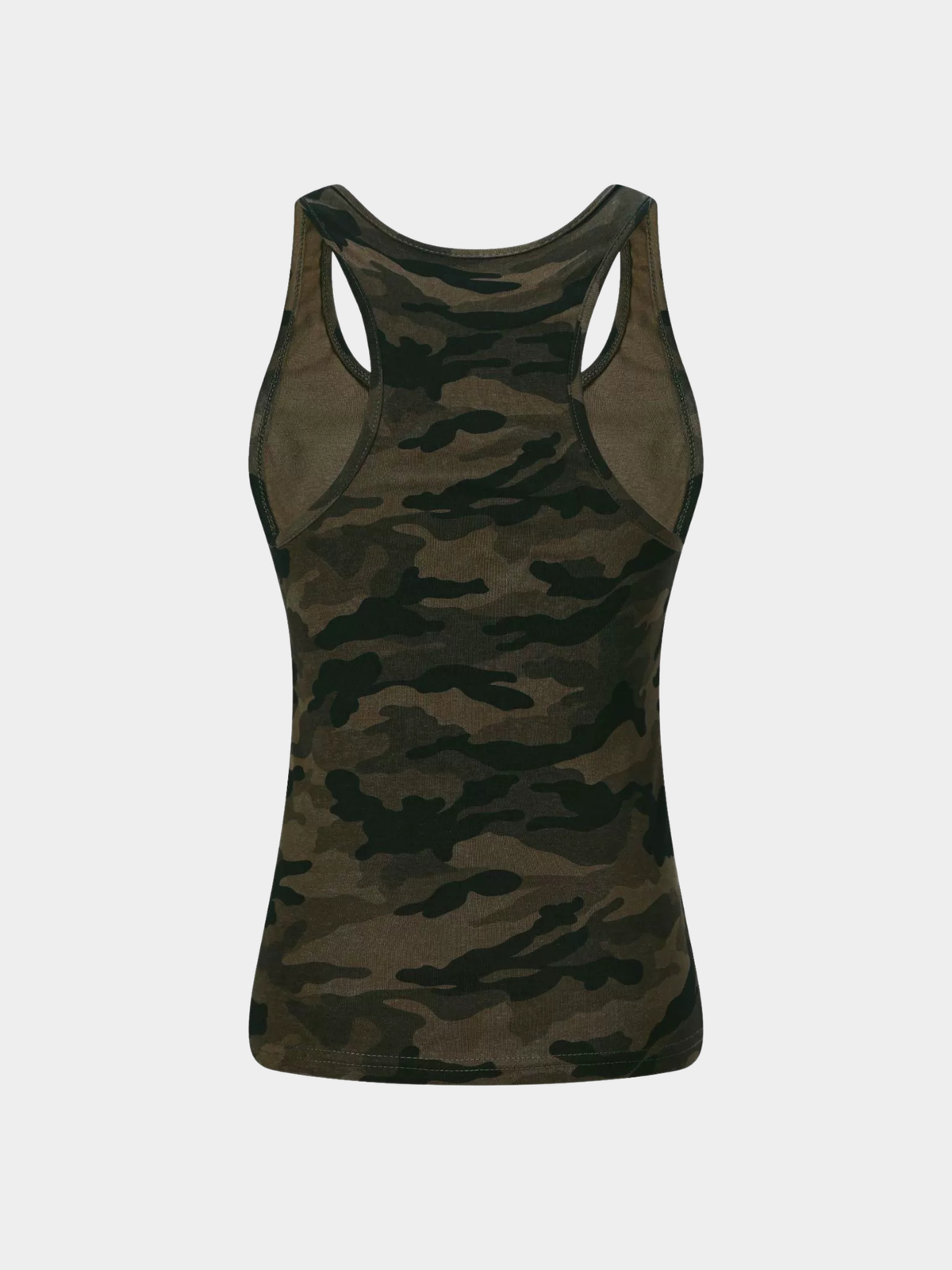 FoxTank – Damen-Trägertop mit Camo-Muster und Nieten