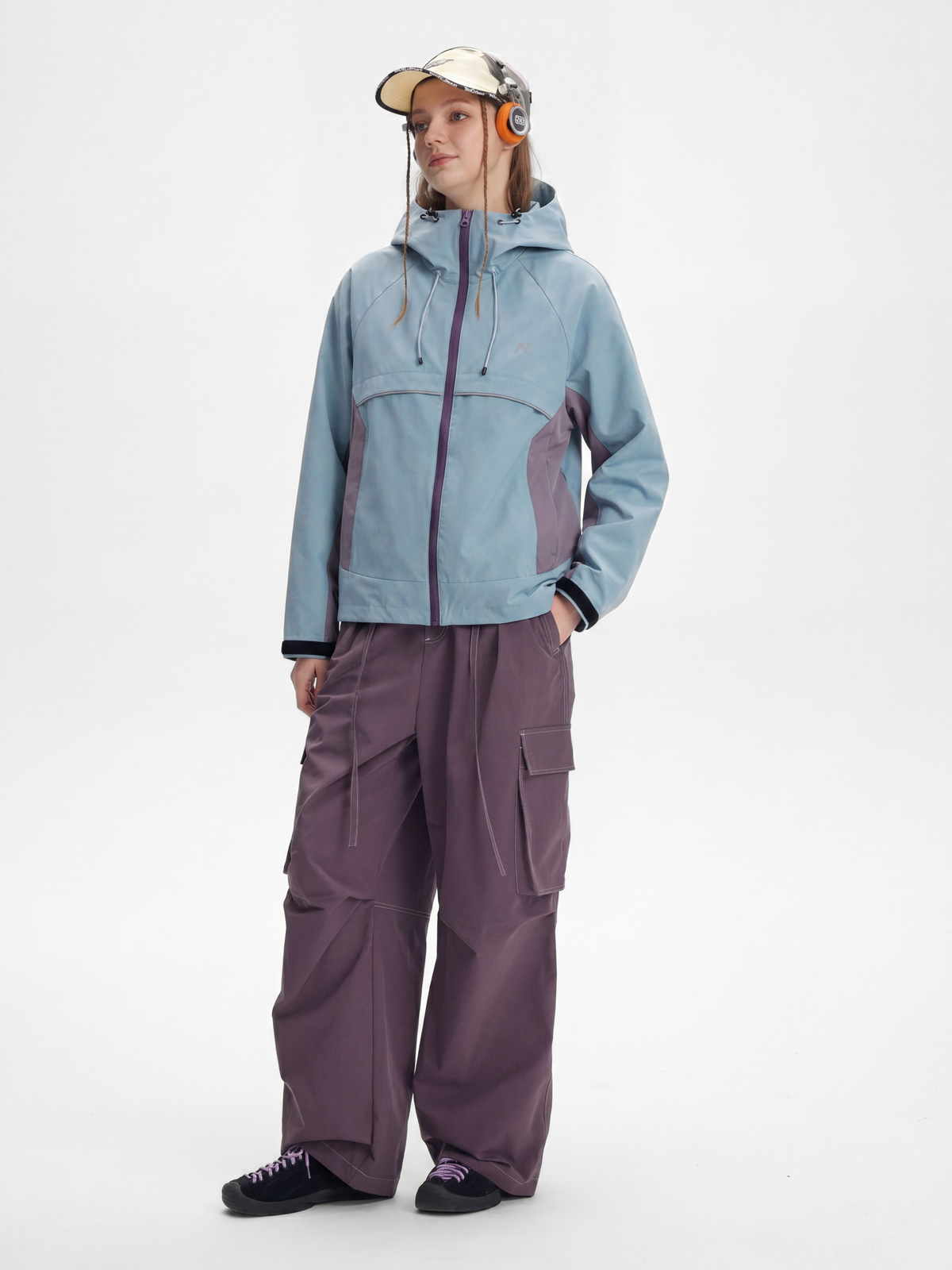 AlpineClimb – Wasserabweisende, verkürzte Shell-Kapuzenjacke für Damen
