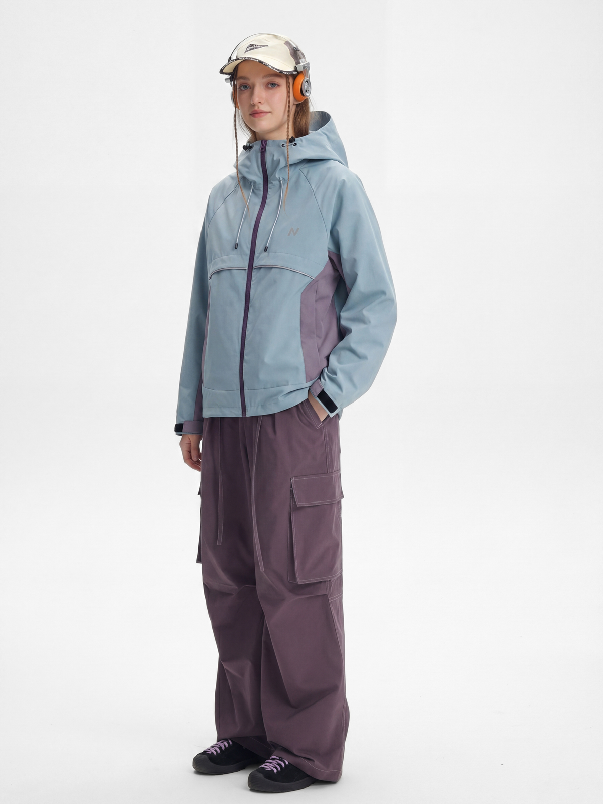 AlpineClimb – Wasserabweisende, verkürzte Shell-Kapuzenjacke für Damen