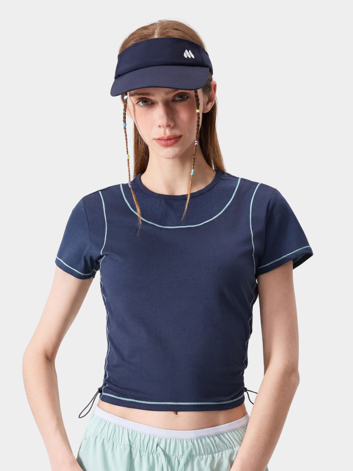 Spark – Damen UPF200+ Antibakterielles schnelltrocknendes bauchfreies T-Shirt
