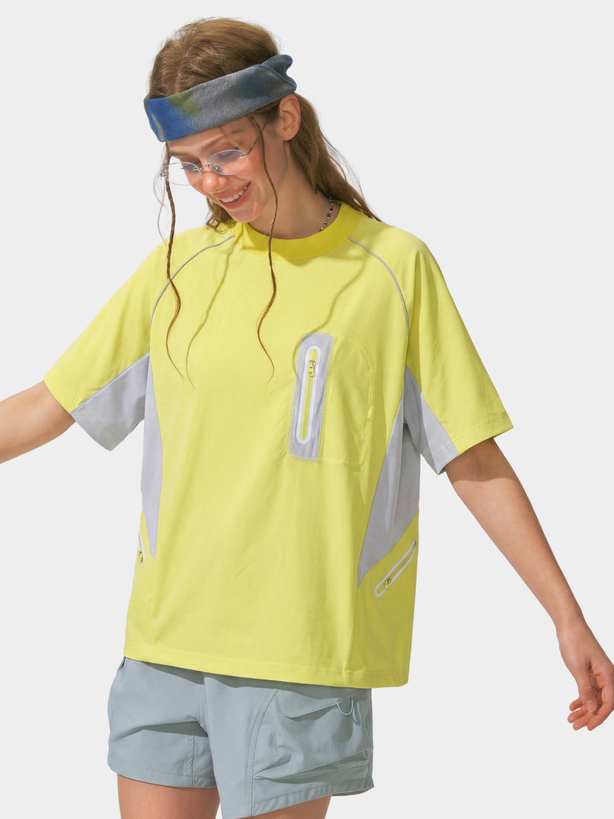 LightFlare – Unisex-Colorblock-Mesh-Shirt, atmungsaktiv und schnelltrocknend