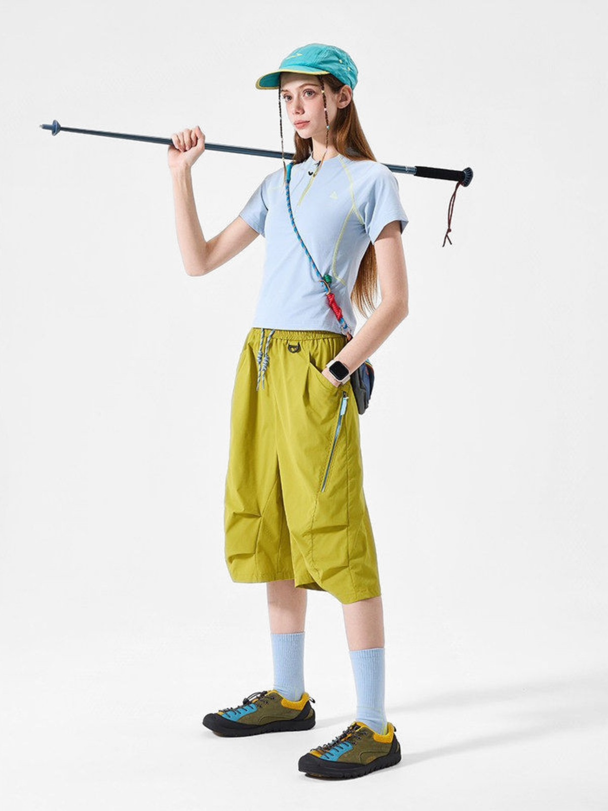 DewDash – Wasserabweisende Unisex-Utility-Shell-Shorts mit Knitteroptik