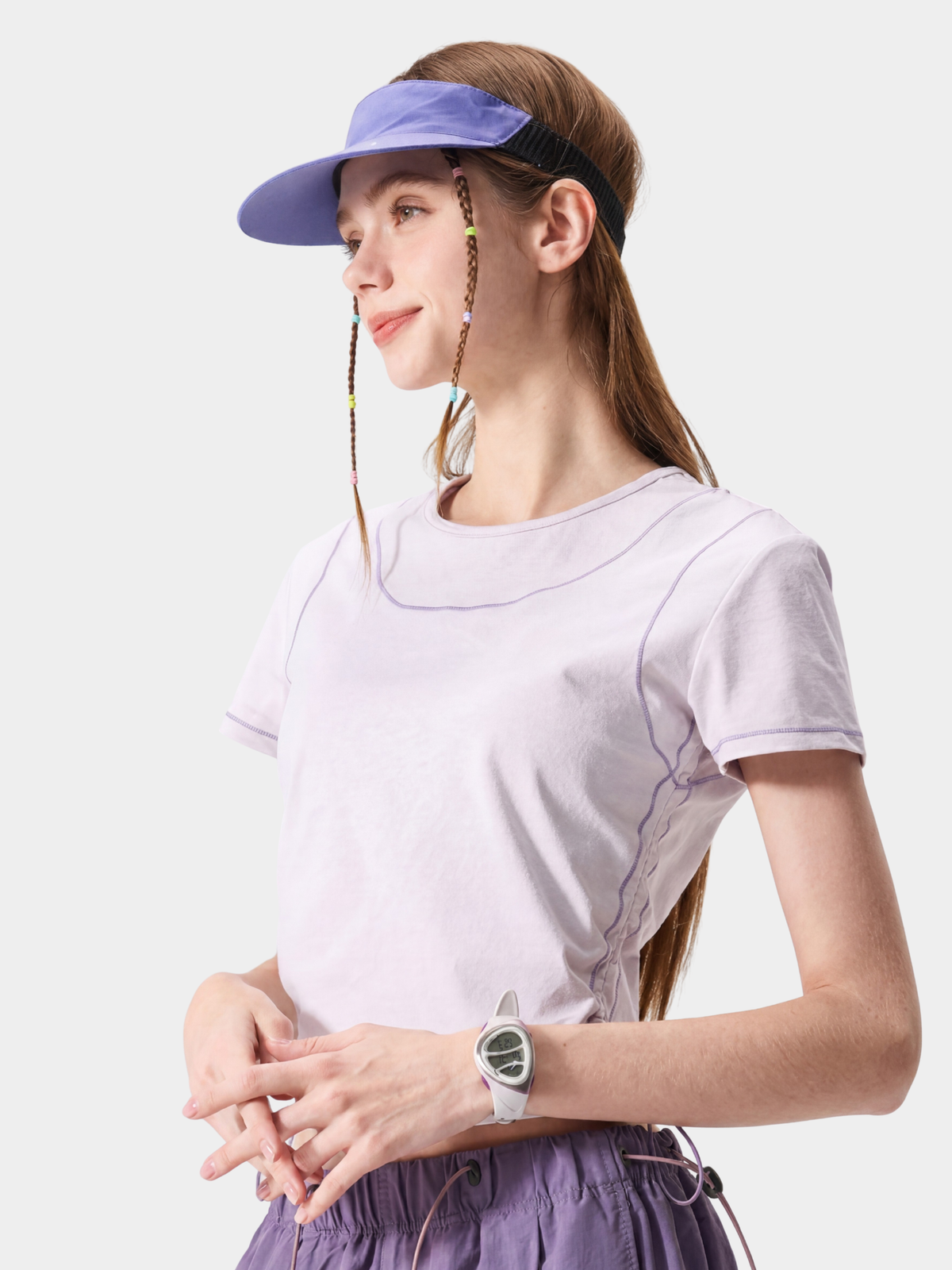 Spark – Damen UPF200+ Antibakterielles schnelltrocknendes bauchfreies T-Shirt