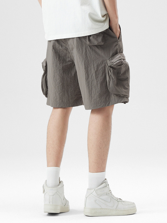 AlpineCrag – Atmungsaktive, knitterfreie Cargo-Shorts für Herren