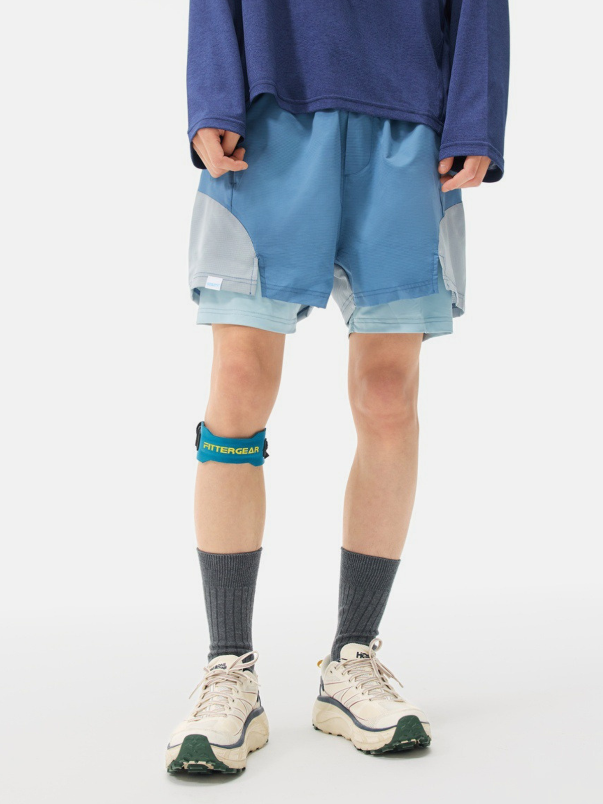 AlpGear - Unisex schnelltrocknende 2-in-1 Funktionsshorts mit Wetterschutz