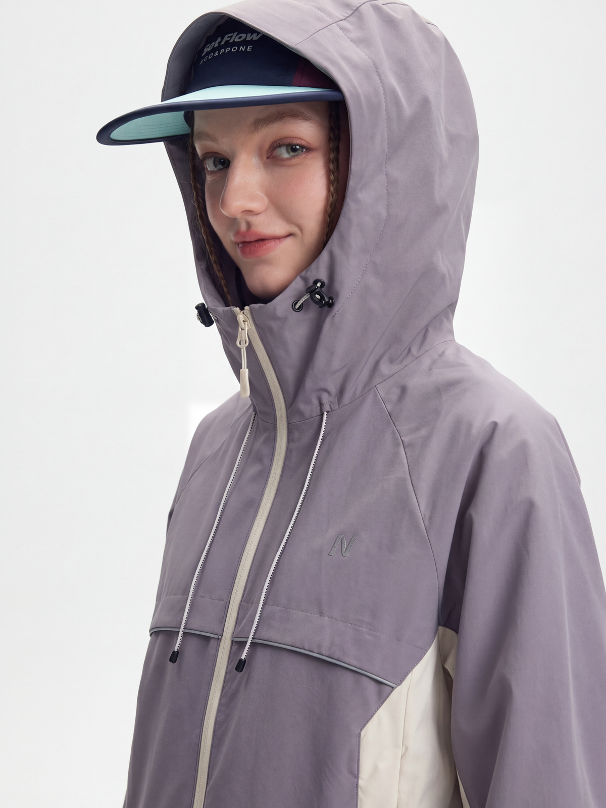 AlpineClimb – Wasserabweisende, verkürzte Shell-Kapuzenjacke für Damen