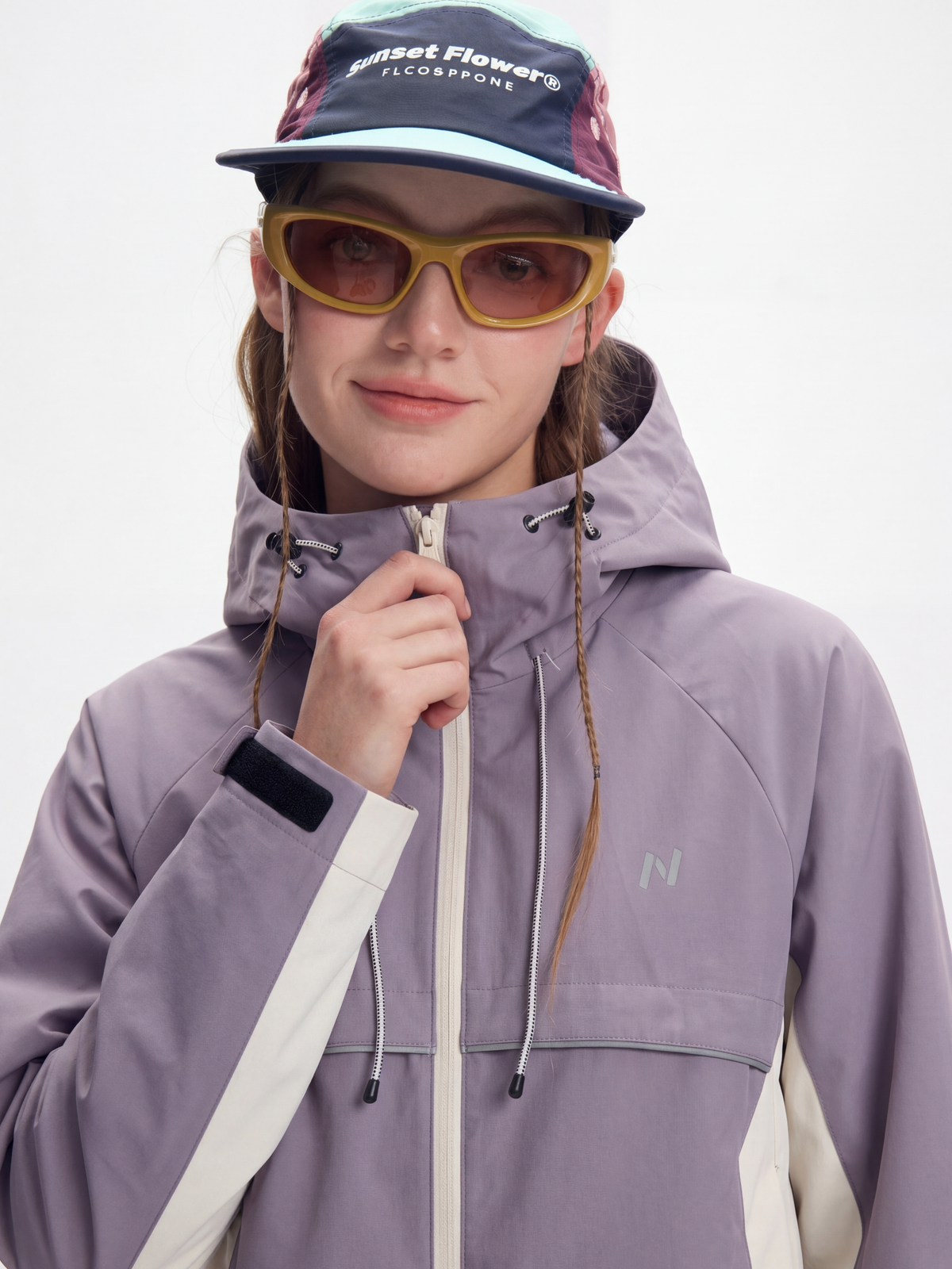 AlpineClimb – Wasserabweisende, verkürzte Shell-Kapuzenjacke für Damen