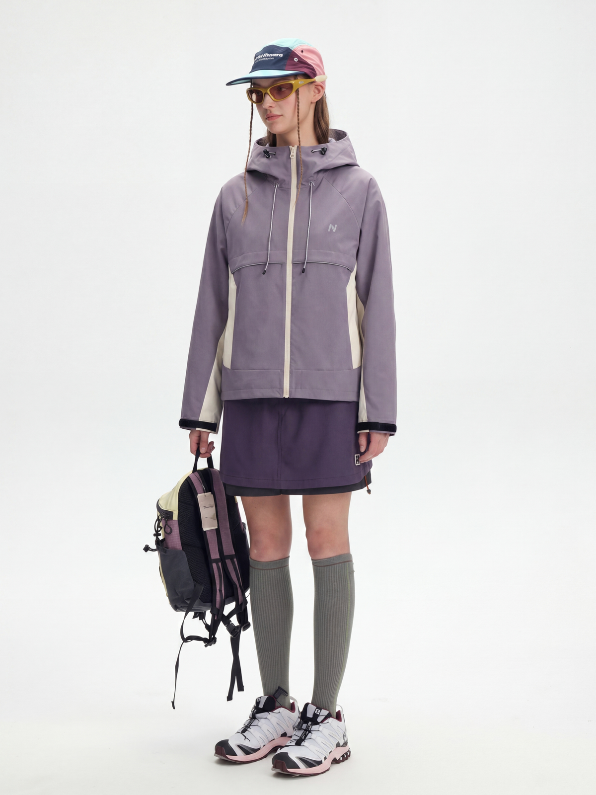 AlpineClimb – Wasserabweisende, verkürzte Shell-Kapuzenjacke für Damen