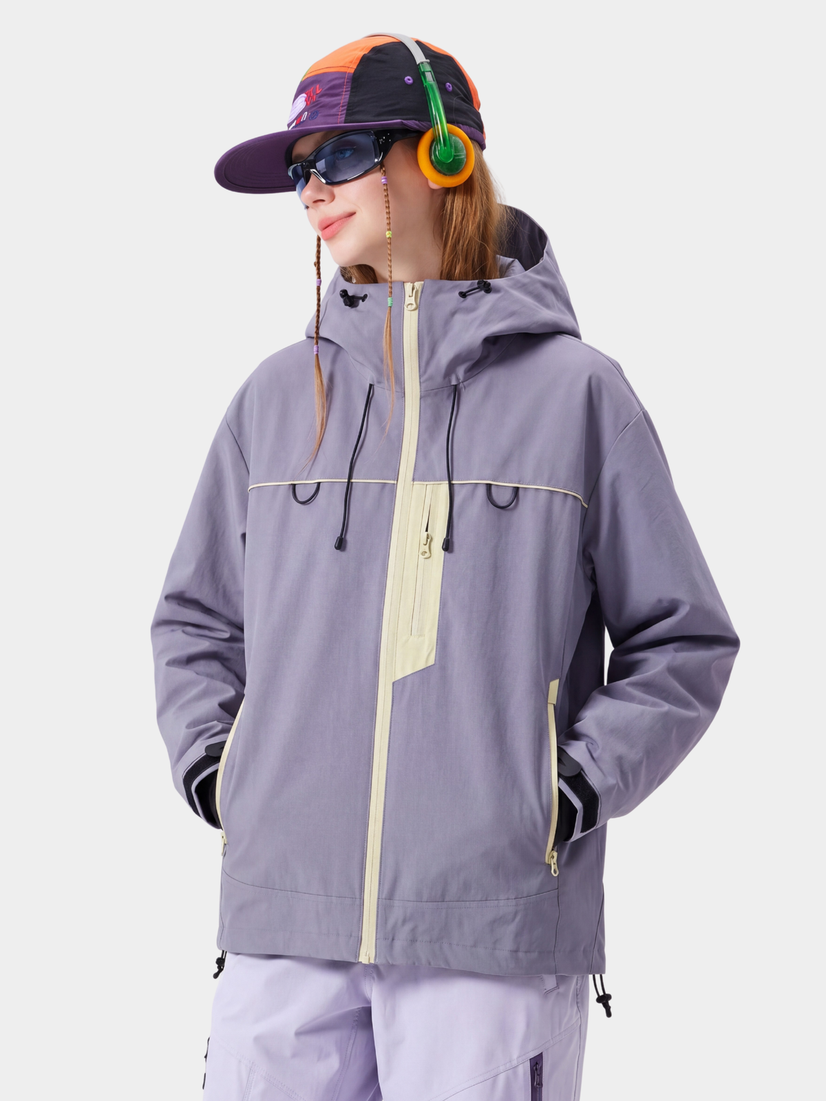 Ashgleam – Wasserabweisende, winddichte Cropped-Shell-Jacke für Damen