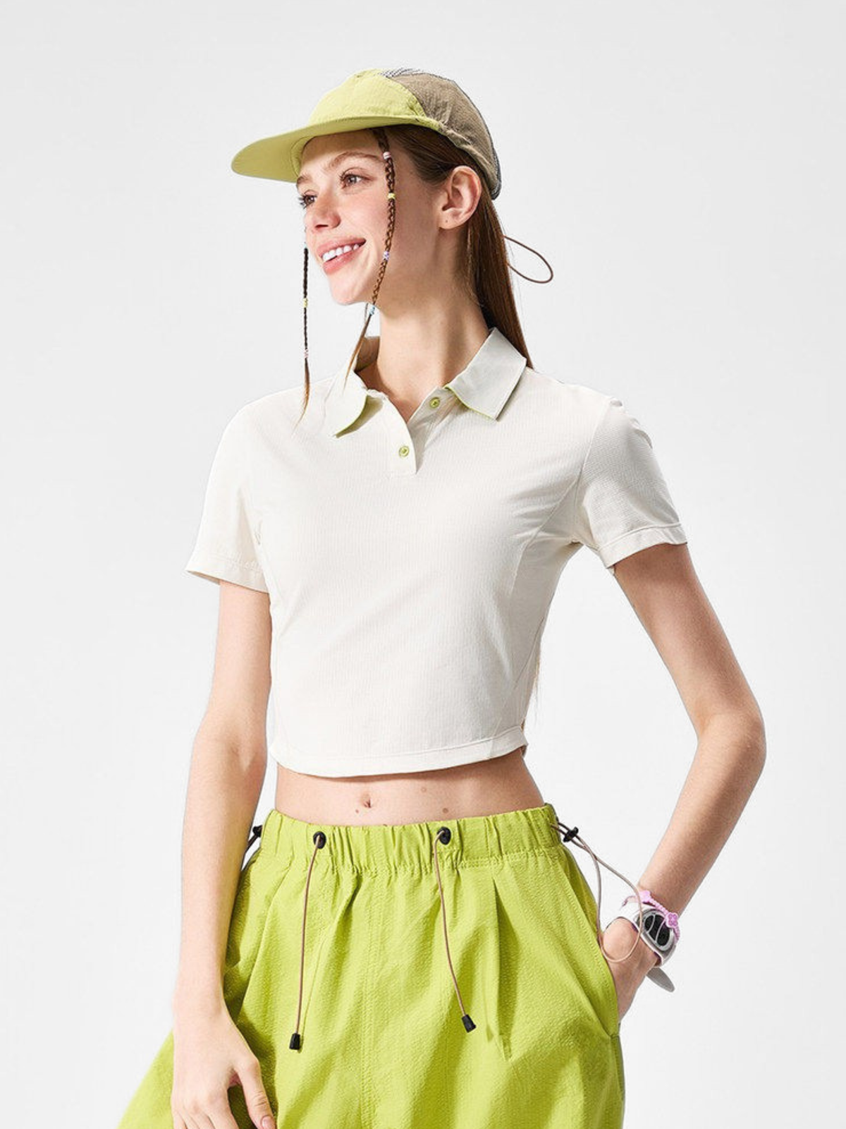 SunBlock - Damen UPF100+ schnelltrocknendes Slim-Fit Poloshirt
