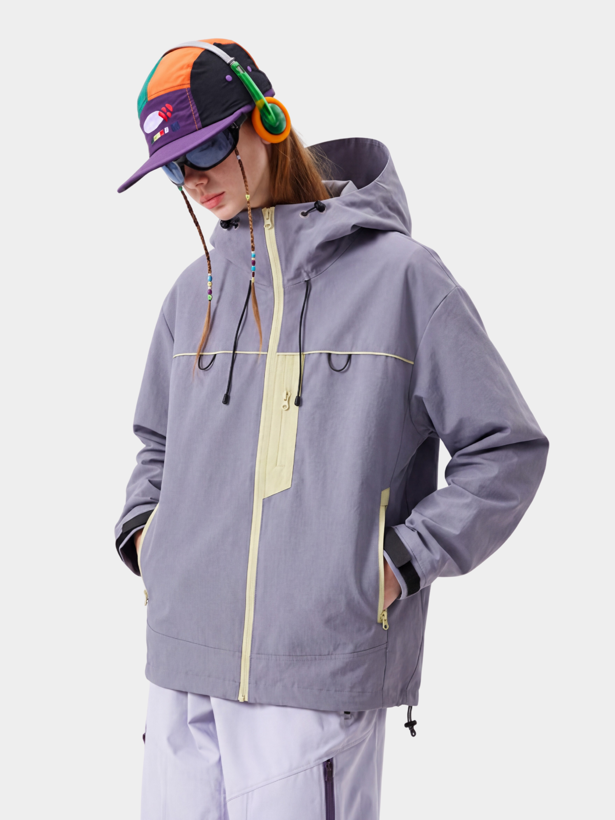 Ashgleam – Wasserabweisende, winddichte Cropped-Shell-Jacke für Damen
