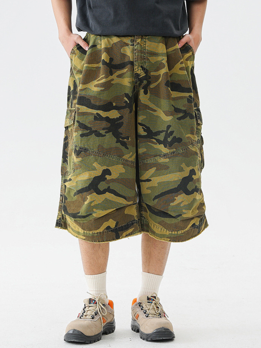 CampShell - Camouflage-Shorts mit vielen Taschen im Relaxed Fit