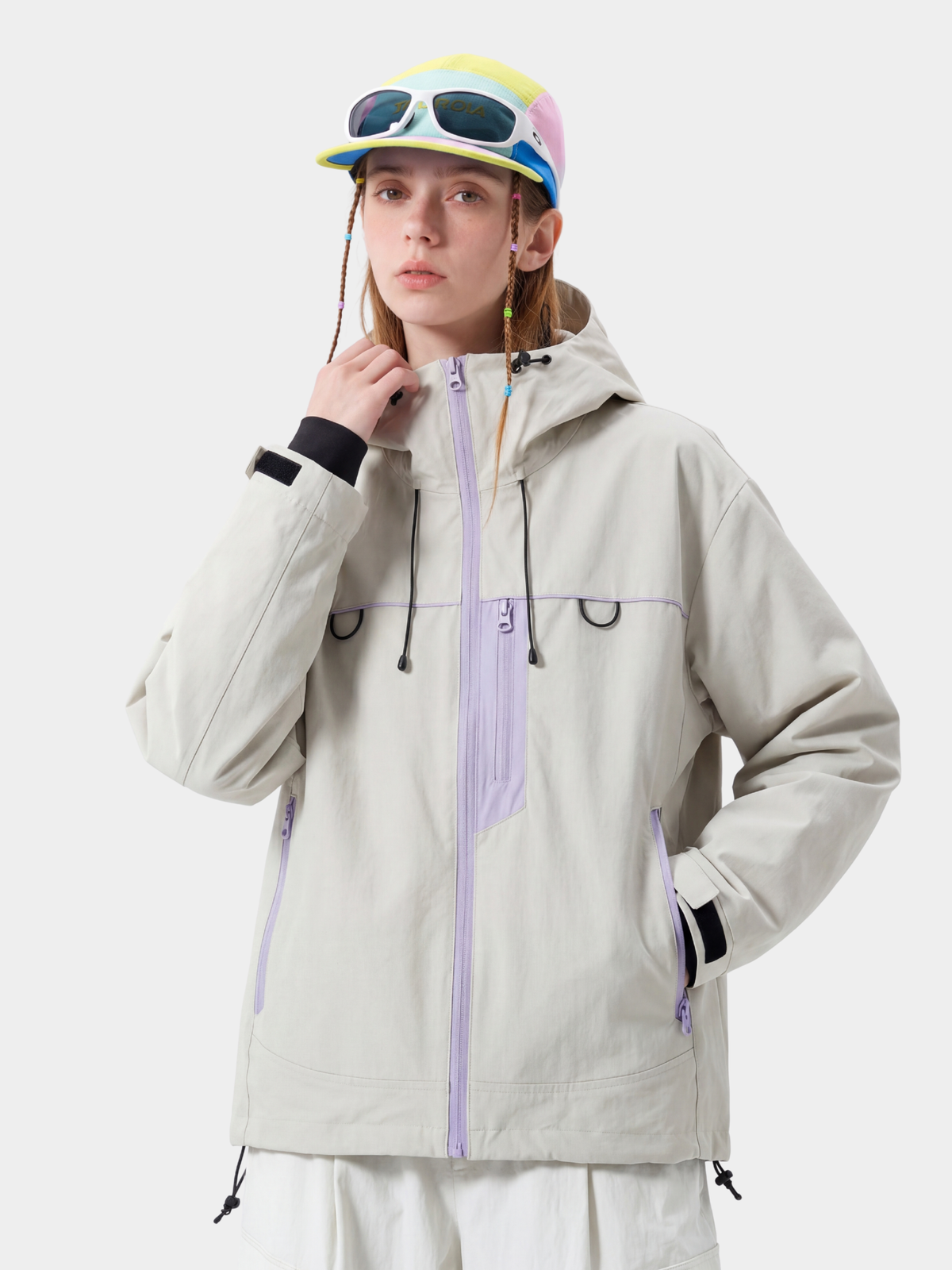 Ashgleam – Wasserabweisende, winddichte Cropped-Shell-Jacke für Damen