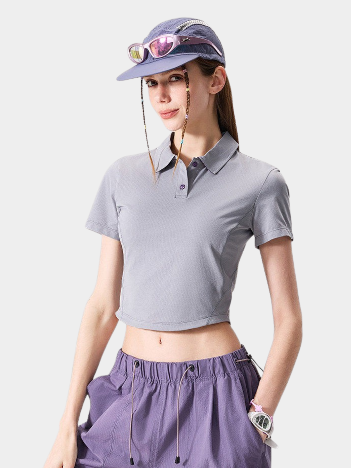 SunBlock - Damen UPF100+ schnelltrocknendes Slim-Fit Poloshirt