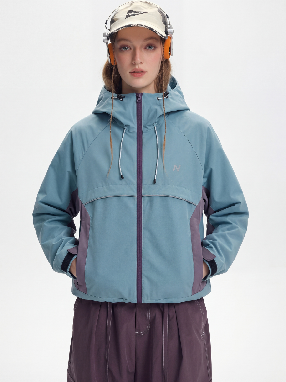 AlpineClimb – Wasserabweisende, verkürzte Shell-Kapuzenjacke für Damen