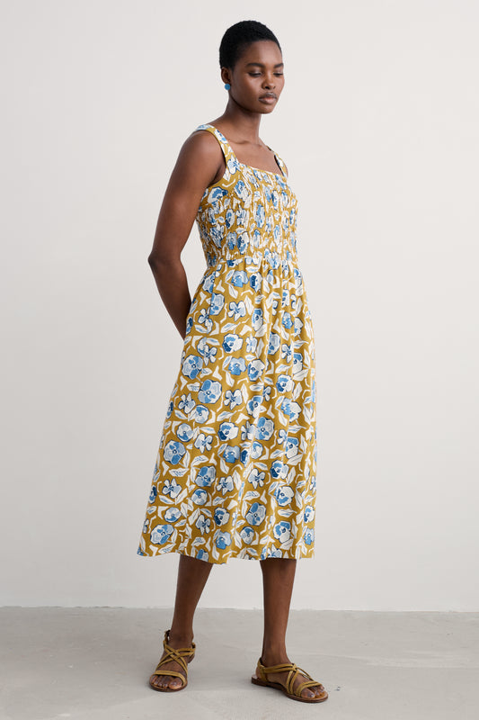 Summer Buoy Jersey Smocked Dress