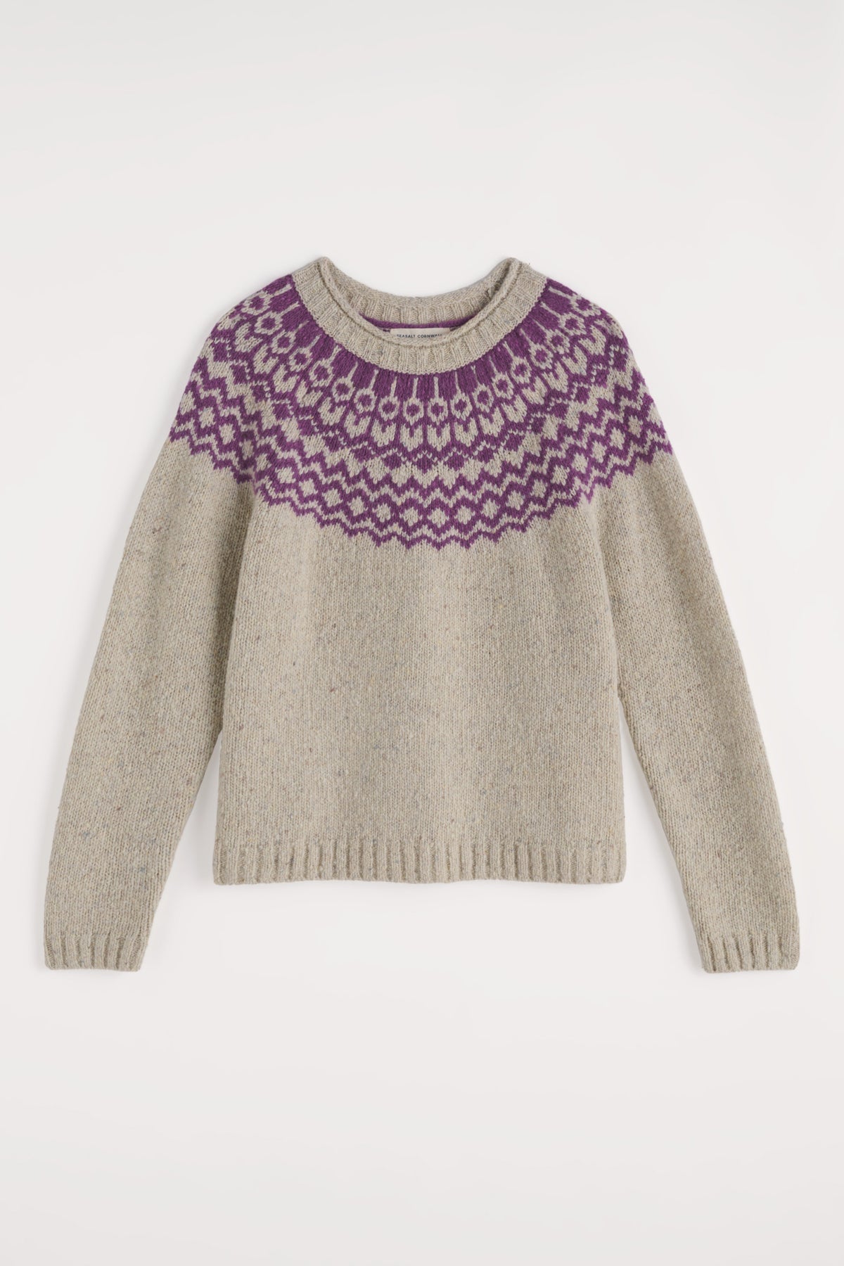 Port Kinnis Fair-Isle-Pullover aus Merinowolle