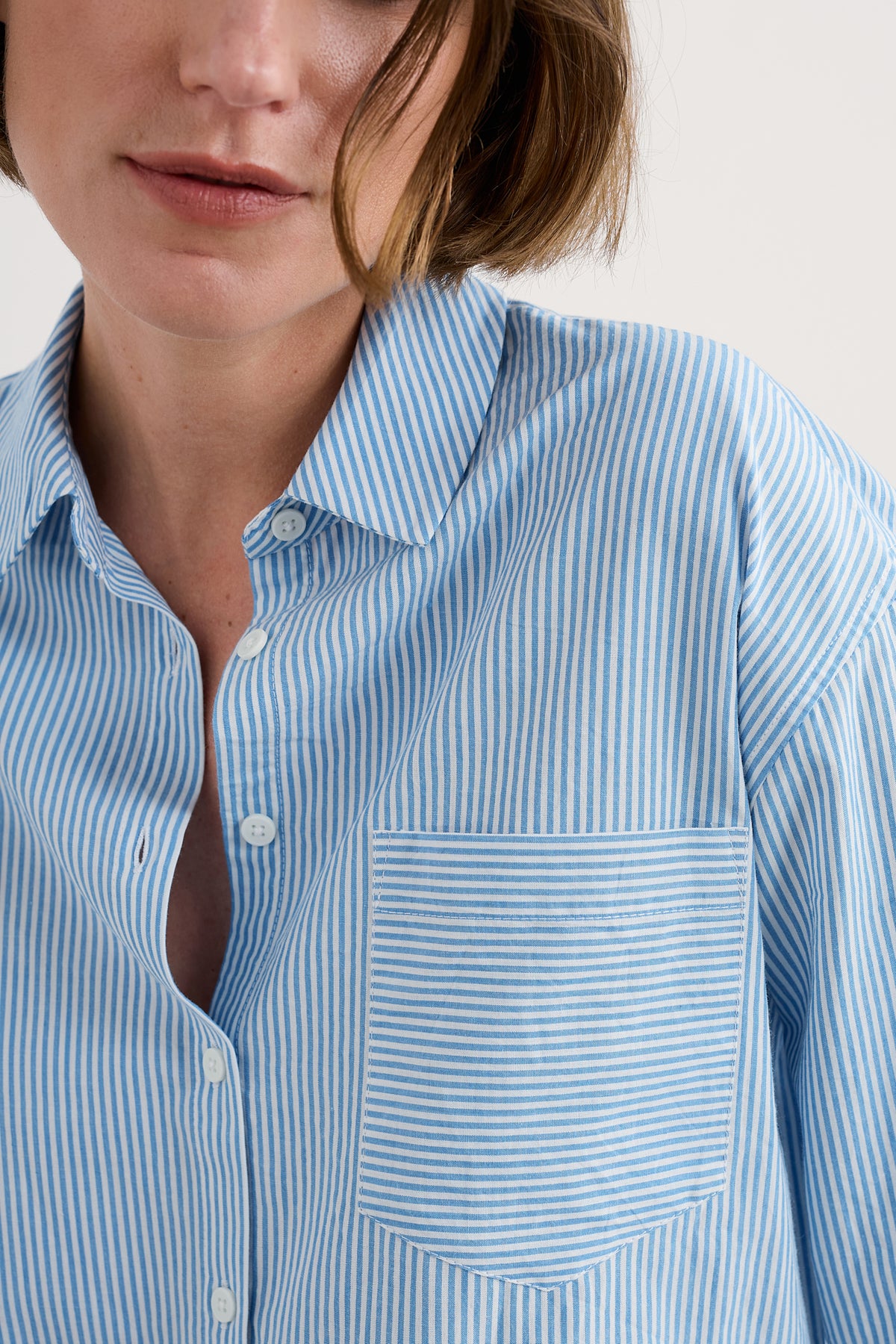 Sea Path Oversized-Popelinehemd