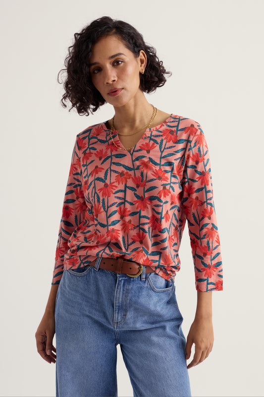 Kellow 3/4 Sleeve Jersey Top